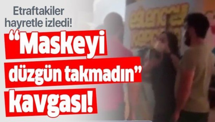 İstanbul Esenyurt'ta "maskeyi düzgün takmadın" kavgası!