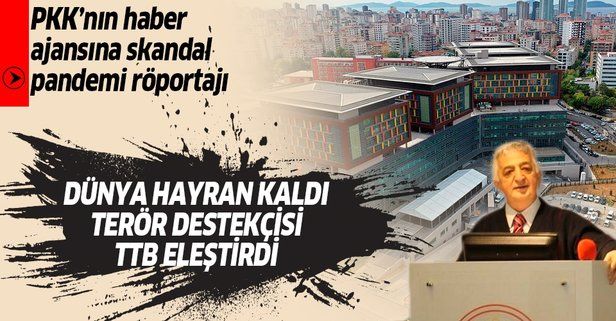 Türk Tabipler Birliğinden bir skandal daha: Terör örgütünün ajansına pandemi röportajı