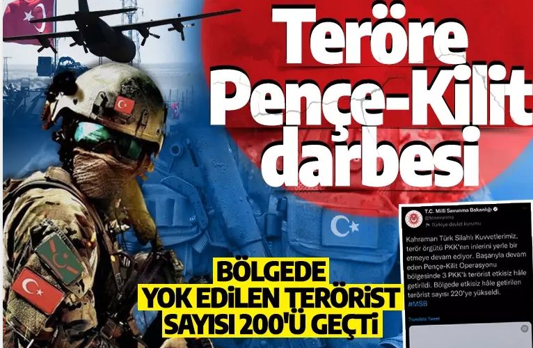 Son dakika: Teröristlerin inleri yerle bir ediliyor! 220 PKK'lı yok edildi