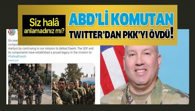 ABD’li komutan Wayne Marotto terör örgütü PKK/ YPG/PYD/SDG'yi Twitter üzerinden övdü: Gururlu bir miras oluşturdu