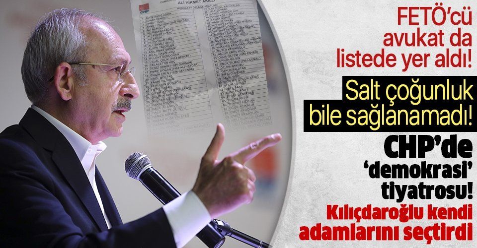 CHP Ankara İl Başkanı seçilen Ali Hikmet Akıllı'nın listesinde FETÖ'cü