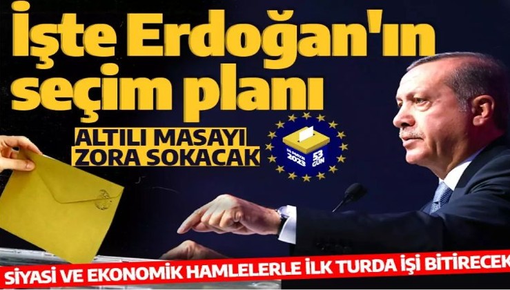 Cumhur İttifakı’nın temel amacı ilk turda kazanmak! İşte Erdoğan'ın seçim planı
