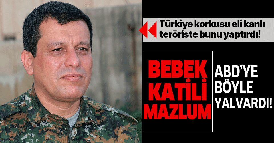 Eli kanlı terörist Mazlum Kobani Türkiye korkusu yüzünden ABD'ye yalvardı!.