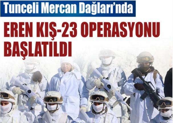 Tunceli'de Eren Kış23 Operasyonu başlatıldı