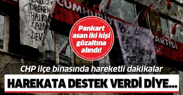 CHP Şişli İlçe Başkanlığı'nda Barış Pınarı Harekatı protestosu!.