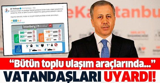 İstanbul Valisi Ali Yerlikaya'dan vatandaşlara önemli uyarı