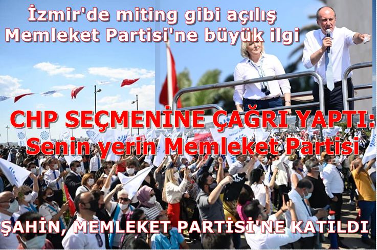 İzmir'de miting gibi açılış Memleket Partisi'ne büyük ilgi