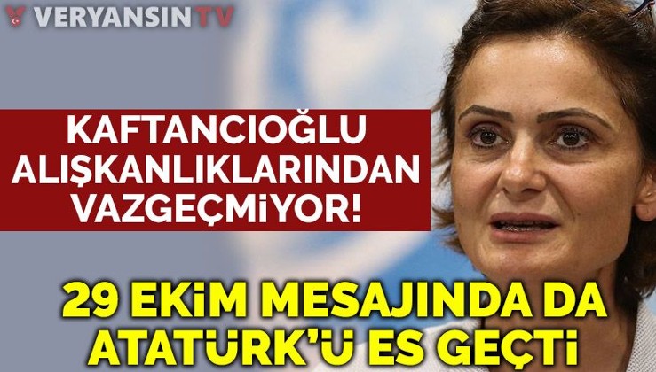 Canan Kaftancıoğlu, 29 Ekim'de de 'Atatürk' diyemedi