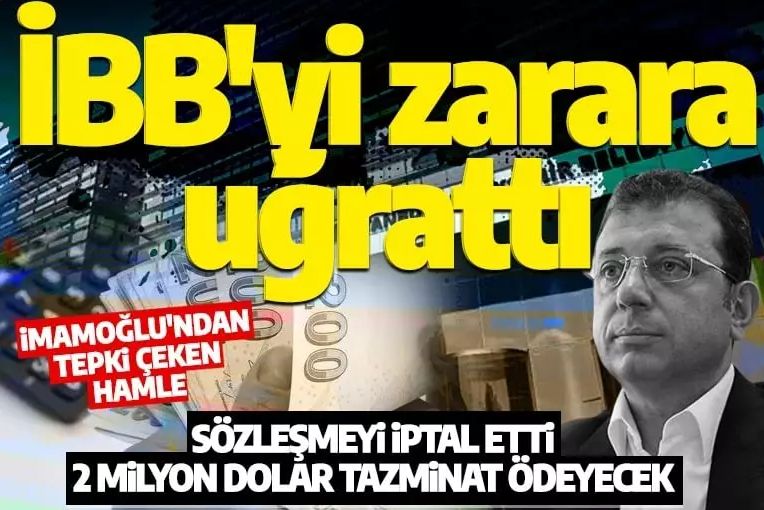 İstanbullunun çilesi bitmiyor! İmamoğlu İBB'yi 2 milyon dolarlık kamu zararına soktu