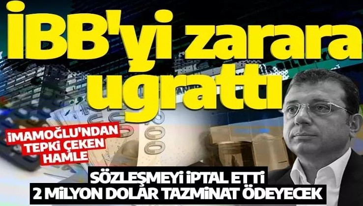 İstanbullunun çilesi bitmiyor! İmamoğlu İBB'yi 2 milyon dolarlık kamu zararına soktu