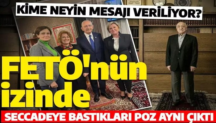 FETÖ elebaşı Gülen'in seccadeye bastığı poz ile Kılıçdaroğlu'nun pozu aynı çıktı!