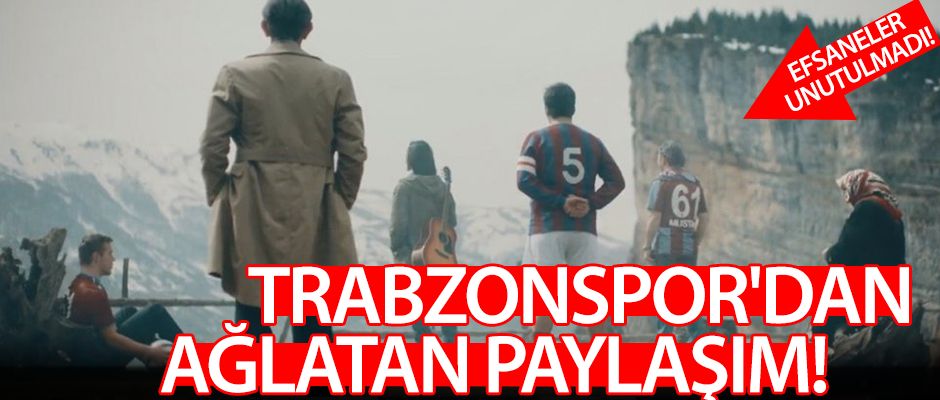 Trabzonspor'dan ağlatan 'mutluluğa kurşun sıkma mesajı