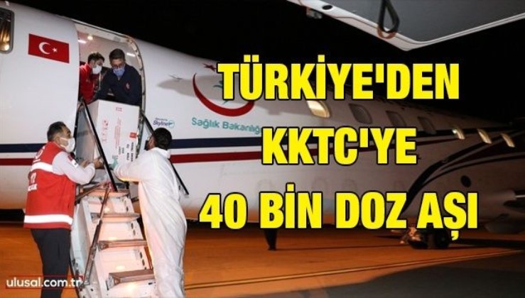 Türkiye'den KKTC'ye 40 bin doz aşı
