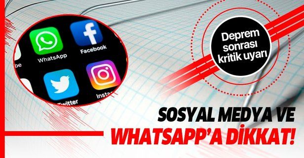 AFAD ve UMED'den depreme ilişkin kritik sosyal medya ve WhatsApp uyarısı!.