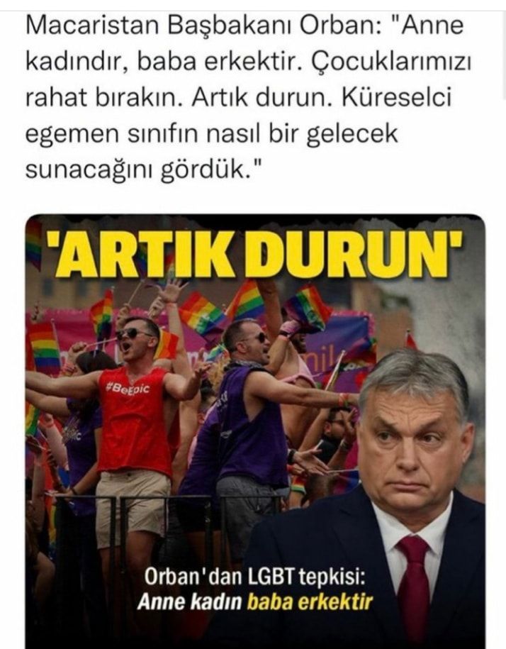 Macaristan Başbakanı Orban'dan LGBT tepkisi! Ayakta alkışlandı