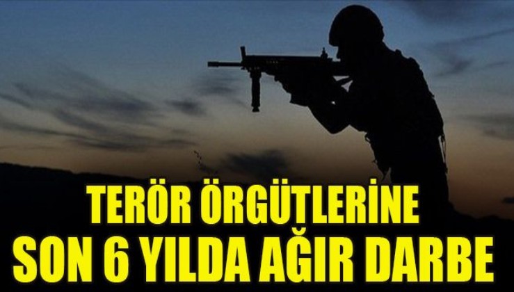 SON DAKİKA: Son 6 yılda PKK'ya ağır darbe: 18 bin 196 terörist etkisiz hale getirildi