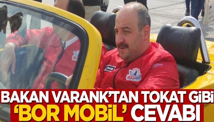 Bakan Varank'tan tokat gibi "bor mobil" cevabı!