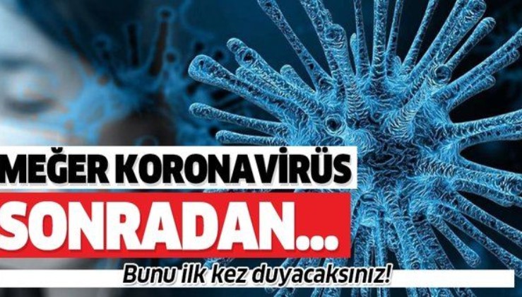 Bilim insanları ilk kez açıkladı: Meğer koronavirüs sonradan...