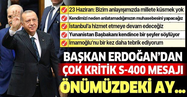 Erdoğan'dan AK Parti Grup Toplantısı'nda önemli açıklamalar .