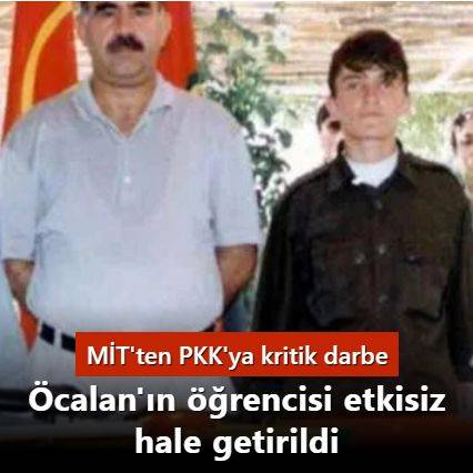 MİT'ten PKK'ya kritik darbe: Öcalan'ın öğrencisi etkisiz hale getirildi