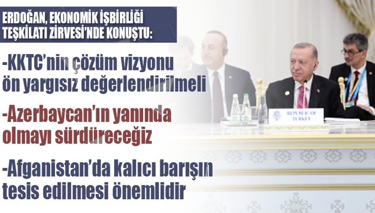 Erdoğan: KKTC'nin çözüm vizyonu ön yargısız değerlendirilmeli