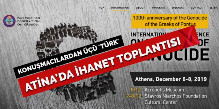 Atina’da ihanet konferansı: Konuşmacılardan üçü ‘Türk’!
