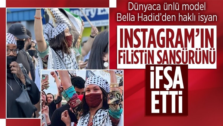Instagram’dan Filistin sansürü! Filistin asıllı model Bella Hadid isyan etti