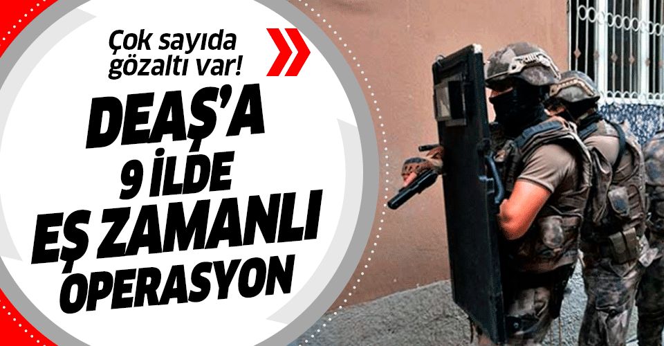 Diyarbakır merkezli 9 ilde DEAŞ'a operasyon: 22 gözaltı.