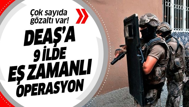 Diyarbakır merkezli 9 ilde DEAŞ'a operasyon: 22 gözaltı.