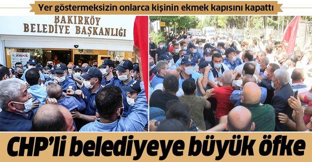 Bakırköy Belediyesi'ne pazar esnafından büyük tepki