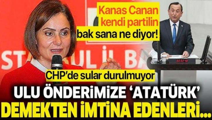 CHP'li Hüseyin Avni Aksoy'dan 'Atatürk' diyemeyen Canan Kaftancıoğlu'na sert tepki: "Türk milletinin takdirlerine bırakıyorum"