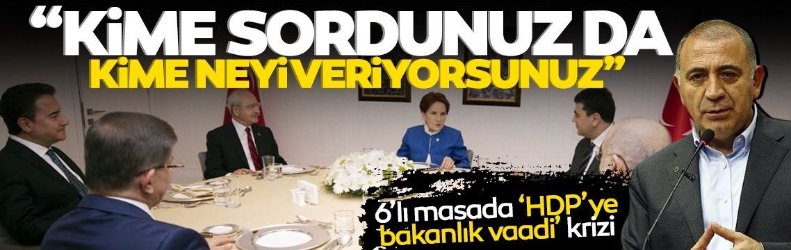 Gürsel Tekin'in 'HDP'ye bakanlık' vaadi İYİ Parti'yi kızdırdı! Kime sordunuz?