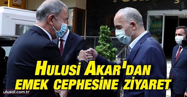 Milli Savunma Bakanı Hulusi Akar Türkİş'i ziyaret etti