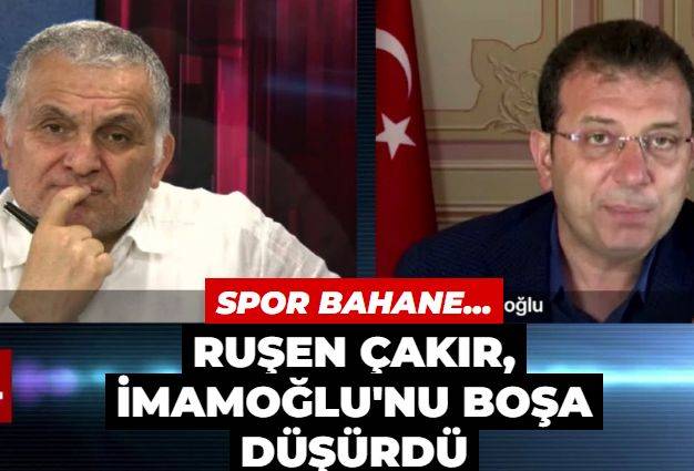 Spor bahane, Roma şahane! Ruşen Çakır, İmamoğlu'nu boşa düşürdü...
