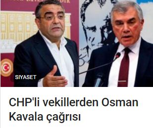 CHP'li vekillerden Sorosçu Osman Kavala çağrısı