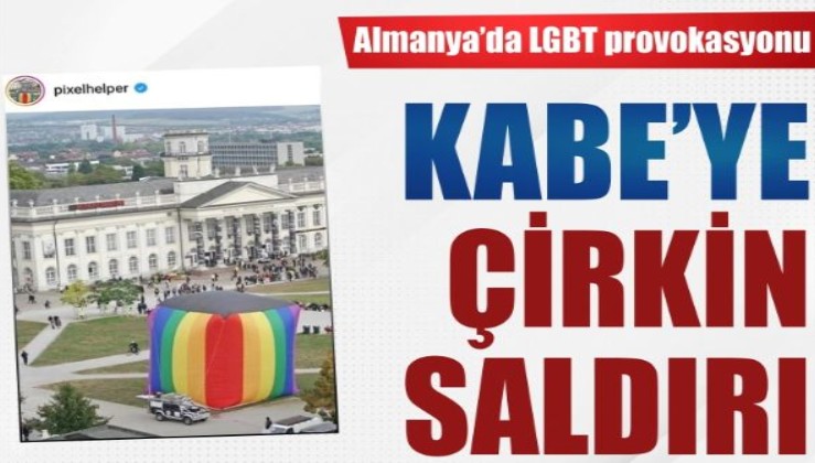 Almanya'da LGBT provokasyonu: Balondan Kabe yaptılar