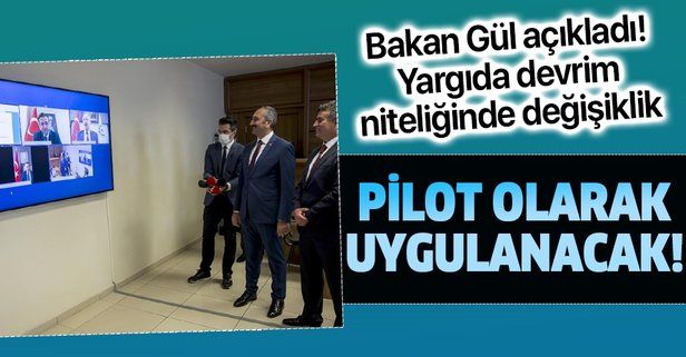Son dakika: Adalet Bakanı Abdulhamit Gül'den yeni adli yıl açıklaması: 'eduruşma' uygulanıp yaygınlaştırılacak