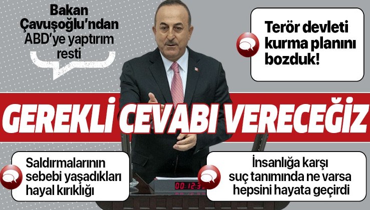 Son dakika: Bakan Çavuşoğlu'ndan Barış Pınarı Harekatı ile ilgili önemli açıklamalar.