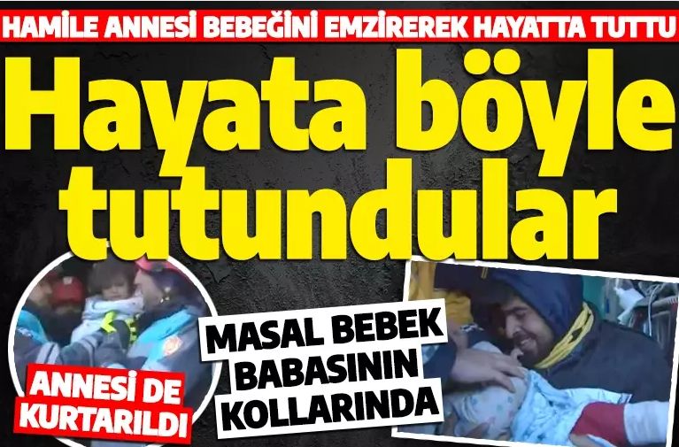 Kahramanmaraş'ta 56 saat enkazda kalan 1,5 yaşındaki masal bebek kurtarıldı