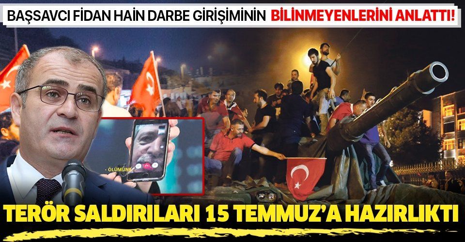 İstanbul Başsavcısı İrfan hain darbe girişiminin bilinmeyenlerini anlattı: Terör saldırıları 15 Temmuz'a hazırlıktı.