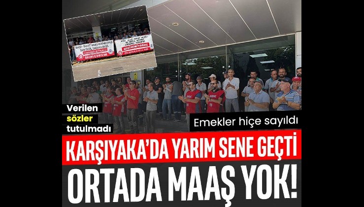 İzmir Karşıyaka'da işçi ve memurların iş bırakma eylemi devam ediyor!