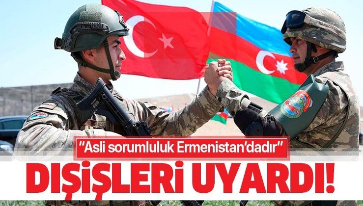 Dışişleri Bakanlığı'ndan Azerbaycan'a yönelik saldırılarını sürdüren Ermenistan'a tepki: Ateşkes rejiminin açık ihlalidir