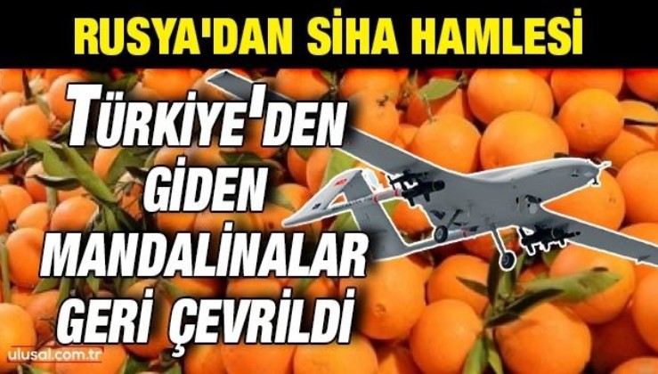 Rusya'dan SİHA hamlesi: Türkiye'den giden mandalinalar geri çevrildi