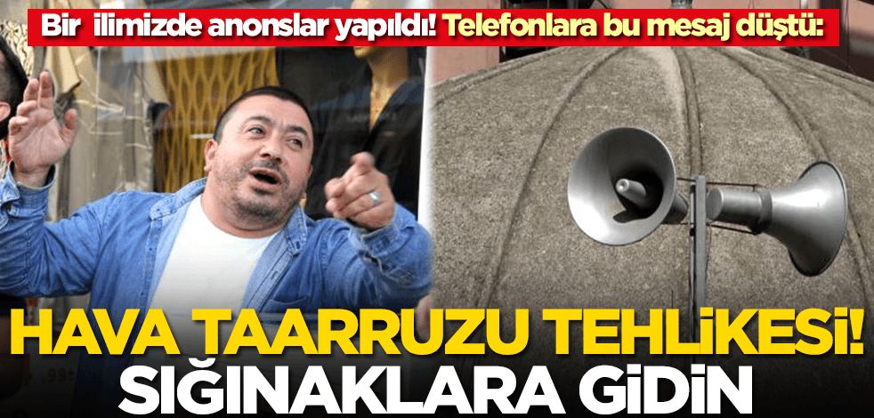 Sinop'ta hava saldırısı alarmı! Telefonlara bu mesaj düştü: Sığınaklara girin