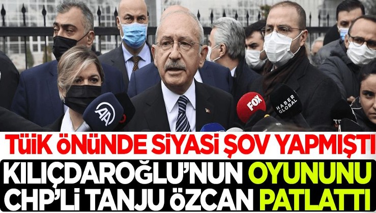 Kemal Kılıçdaroğlu'nun TÜİK şovunu CHP'li Tanju Özcan ifşa etti!