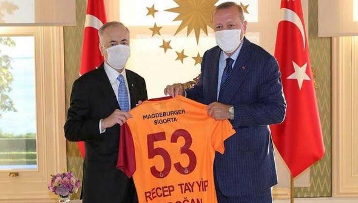 Galatasaray Başkanı Mustafa Cengiz'den Recep Tayyip Erdoğan'a: Türk sporu adına teşekkür ederim