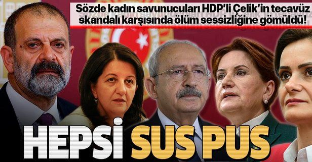 HDP’li vekil Tuma Çelik’in tecavüz skandalı karşısında CHP ve muhalif isimler ölüm sessizliğine gömüldü