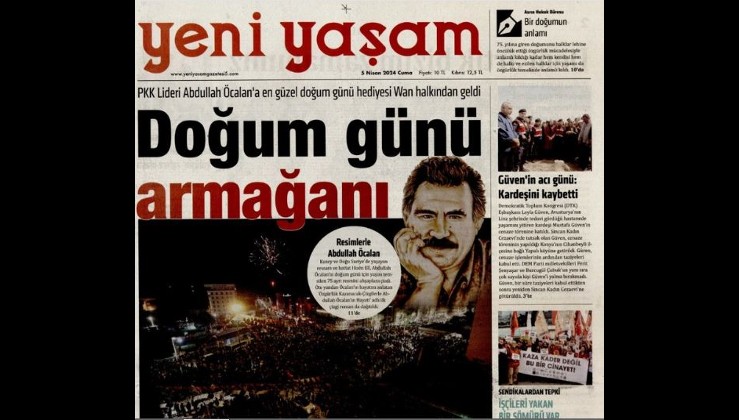 PKK’nın gazetesi Van’ı Öcalan’a hediye etti