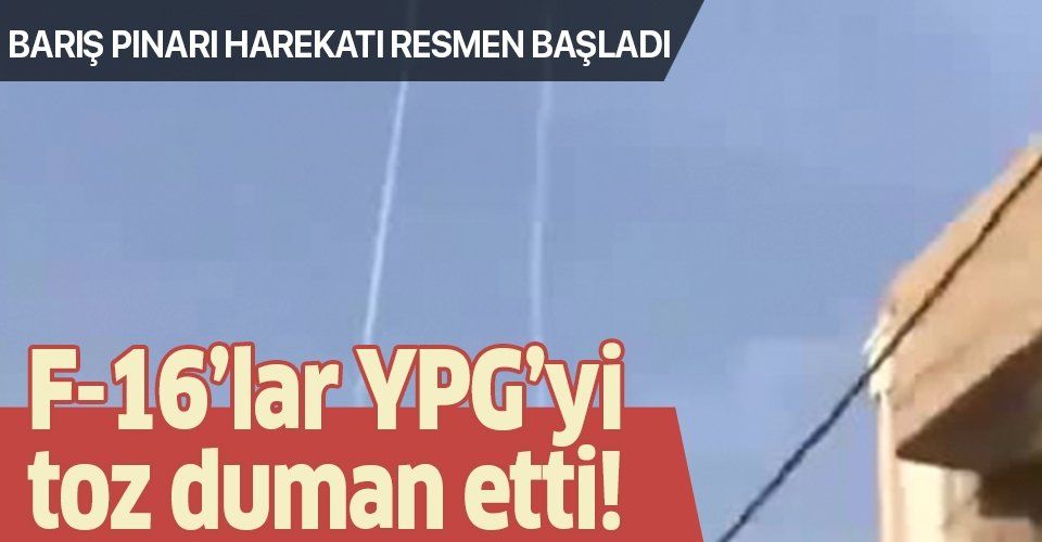 F16'lar YPG'nin üstüne bomba yağdırıyor!.