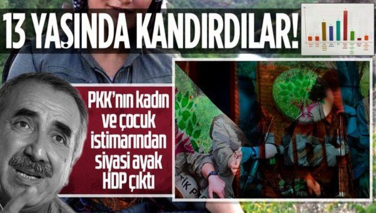 Terör örgütü PKK'nın kadın ve çocuk istismarından HDP çıktı!